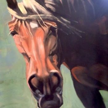 Картина под названием "paard" - Paulus Hoffman, Подлинное произведение искусства, Масло