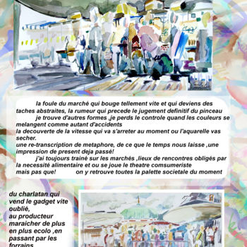 Peinture intitulée "marche-stationner.j…" par Paulyvalent (Paul Elie), Œuvre d'art originale