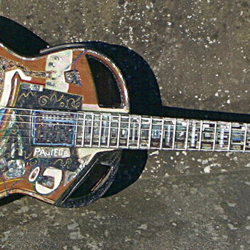 Design intitulée "guitare-classique?" par Paulyvalent (Paul Elie), Œuvre d'art originale