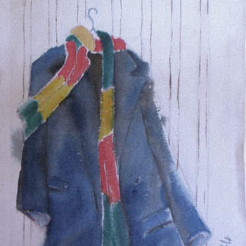 Peinture intitulée "mon-manteau 1984" par Paulyvalent (Paul Elie), Œuvre d'art originale
