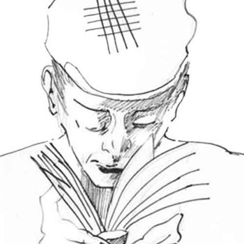 Zeichnungen mit dem Titel "reader1" von Paulyvalent (Paul Elie), Original-Kunstwerk