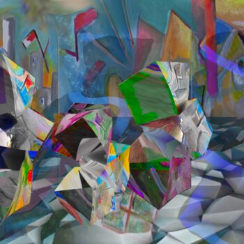Цифровое искусство под названием "migration sur la ba…" - Paulyvalent (Paul Elie), Подлинное произведение искусства, Цифрова…