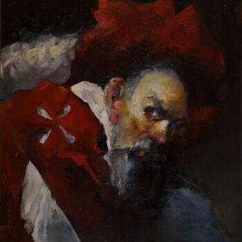 Painting titled "Unterricht alter Me…" by Pavel Filin, Original Artwork, Oil