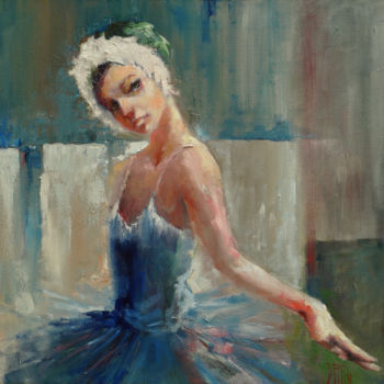Schilderij getiteld "balerina" door Pavel Filin, Origineel Kunstwerk, Olie
