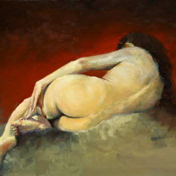 Malerei mit dem Titel "Danaja" von Pavel Filin, Original-Kunstwerk, Öl