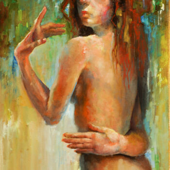 Картина под названием "Sirenes" - Pavel Filin, Подлинное произведение искусства, Масло Установлен на Деревянная рама для нос…