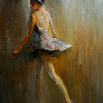 Pintura intitulada "Ballet school" por Pavel Filin, Obras de arte originais, Óleo Montado em Armação em madeira