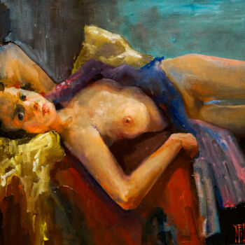 Картина под названием "dubi 7" - Pavel Filin, Подлинное произведение искусства, Масло Установлен на Деревянная рама для носи…