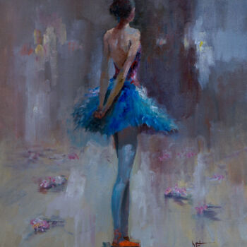 Pintura titulada "ballet 028" por Pavel Filin, Obra de arte original, Oleo Montado en Bastidor de camilla de madera