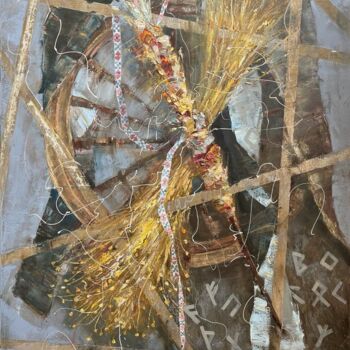 Painting titled "Wheel of Time" by Pavel Khadarovich, Original Artwork, Oil