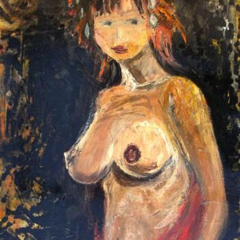 Ζωγραφική με τίτλο "nude" από Pavel Klimov, Αυθεντικά έργα τέχνης, Λάδι