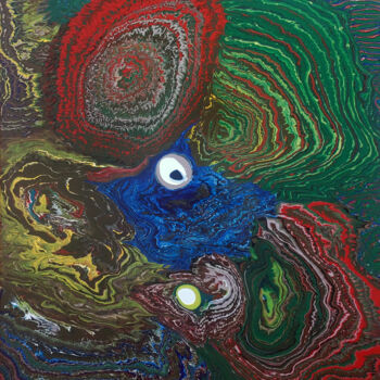 Peinture intitulée "Eyes" par Pavel Krasheninin, Œuvre d'art originale, Pigments
