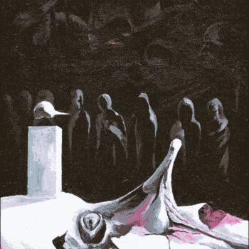 Pintura intitulada "Призрак весны / Pha…" por Pavel Lyakhov, Obras de arte originais, Outro
