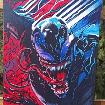 Malerei mit dem Titel "Venom" von Pavel Poliakov, Original-Kunstwerk, Acryl Auf Keilrahmen aus Holz montiert