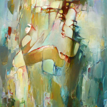 Картина под названием "Muse.  89-65-2013-d…" - Павел Шамыкаев, Подлинное произведение искусства, Масло
