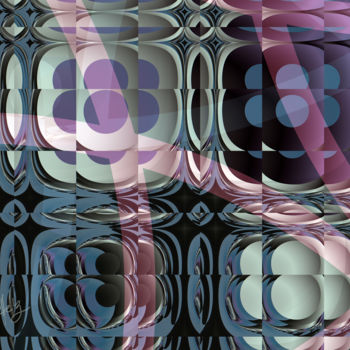 Digital Arts titled "Glasstract - 24" x…" by Jim Pavelle, Original Artwork, 2D Digital Work