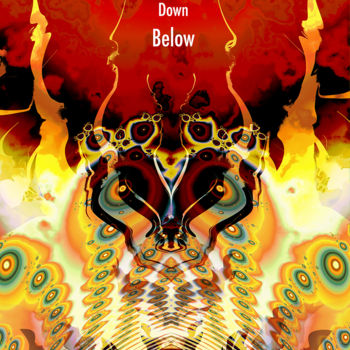 「The Fire Down Below」というタイトルのデジタルアーツ Jim Pavelleによって, オリジナルのアートワーク, 2Dデジタルワーク