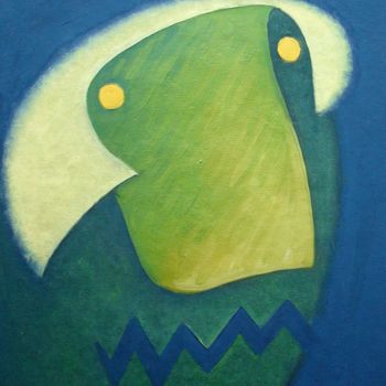Картина под названием "Огурец" - Павел Мухортов, Подлинное произведение искусства, Масло