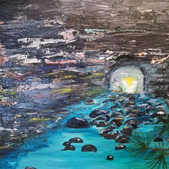 Peinture intitulée "Grotto" par Valentina Voronina, Œuvre d'art originale, Huile