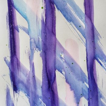 Schilderij getiteld "Arrows of spiritual…" door Valentina Voronina, Origineel Kunstwerk, Aquarel