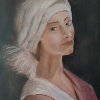 Painting titled "Анна" by Nikolay Pavlenko, Original Artwork, Oil