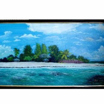 Painting titled "Key West shore" by Pavouk7, Original Artwork