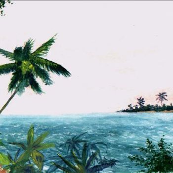 Painting titled "Key West III" by Pavouk7, Original Artwork, Oil