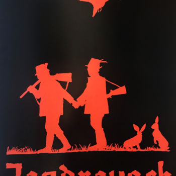 Отпечатки и Гравюры под названием "Jagdrausch Die Gefä…" - Pawel Luchowski, Подлинное произведение искусства, Шелкография