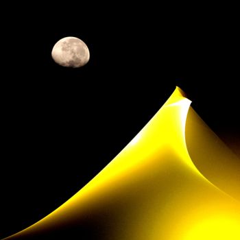 "-140220-60-n1-lune.…" başlıklı Dijital Sanat Le Sage Coyote tarafından, Orijinal sanat, 2D Dijital Çalışma