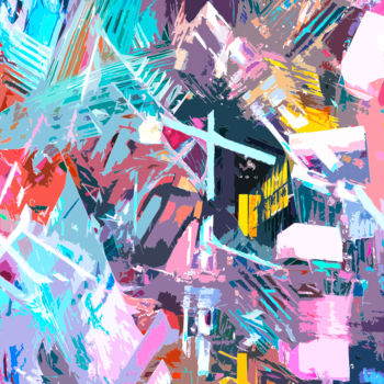 Цифровое искусство под названием "Happy" - Emmanuel Payet, Подлинное произведение искусства, Фотомонтаж