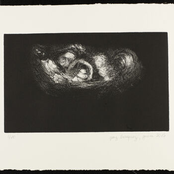 Estampas & grabados titulada "«Rêves éveillés»" por Paz Borquez-Chevallier, Obra de arte original, Grabado