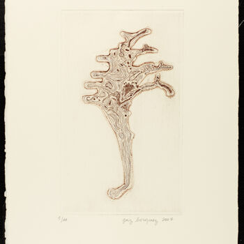Gravures & estampes intitulée "«Cartographie (piri…" par Paz Borquez-Chevallier, Œuvre d'art originale, Eau-forte