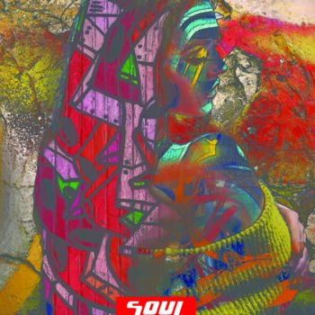 Digital Arts titled "Soul" by Paz, Original Artwork, Digital Collage
