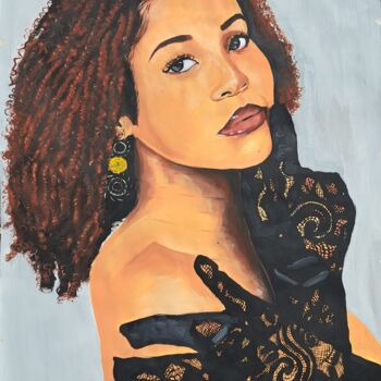 Картина под названием "Maryan" - Davis Paz, Подлинное произведение искусства, Акрил