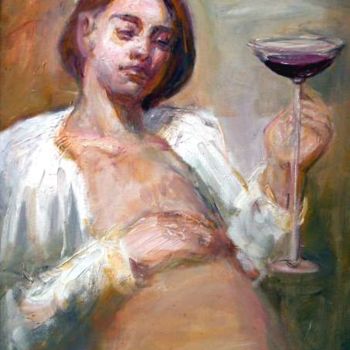 Peinture intitulée "Cheers" par Paz Winshtein, Œuvre d'art originale