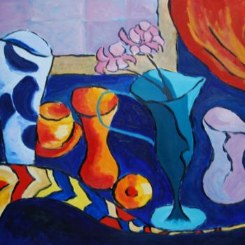 Pintura intitulada "colori di Matisse -…" por Paola Benni, Obras de arte originais, Óleo