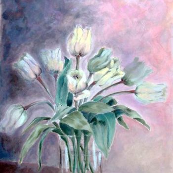 Painting titled "fiori per la sposa…" by Paola Benni, Original Artwork, Oil