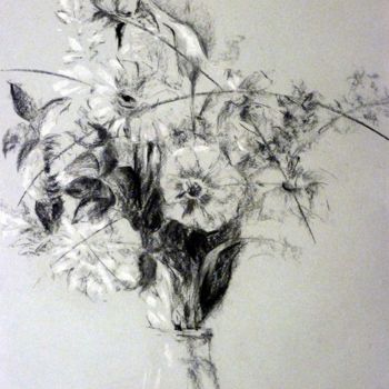 Pintura intitulada "studio di fiori - f…" por Paola Benni, Obras de arte originais