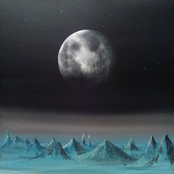 "Lune glaciale.jpg" başlıklı Tablo Pascal Boulommier tarafından, Orijinal sanat, Akrilik