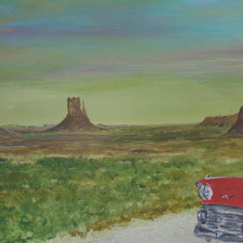 Peinture intitulée "Monument Valley.jpg" par Pascal Boulommier, Œuvre d'art originale, Acrylique