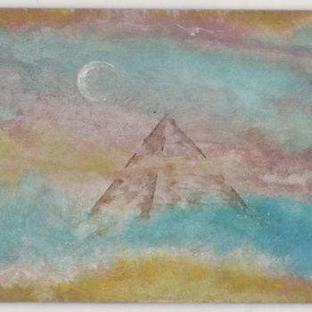 Painting titled "Egypto'sphère" by Pascal Boulommier, Original Artwork, Acrylic