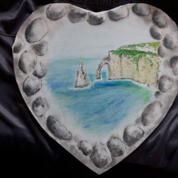 Painting titled "coeur-normand-1.jpg" by Pascal Boulommier, Original Artwork, Acrylic