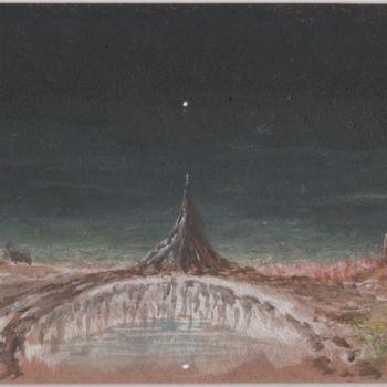 Painting titled "L'étoile divine" by Pascal Boulommier, Original Artwork, Acrylic