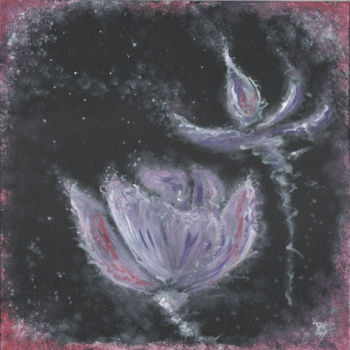 Pittura intitolato "Iris nebular" da Pascal Boulommier, Opera d'arte originale, Acrilico