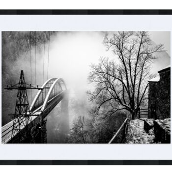 Photography titled "The Alp’s Bridge" by Pavel Bredikhin, Original Artwork, Digital Photography Mounted on Wood Stretcher fr…