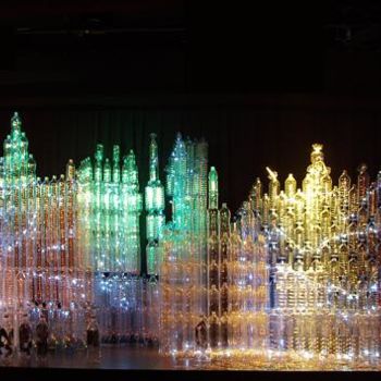 Instalación titulada "Cathédrale de Lumiè…" por Patrice Bucher, Obra de arte original