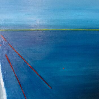 Картина под названием "lignes de rivage" - Priscilla Champelovier, Подлинное произведение искусства, Акрил
