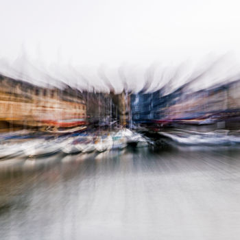 Photography titled "Honfleur, quai Sain…" by Philippe Dorléans, Original Artwork, Non Manipulated Photography Mounted on Alu…