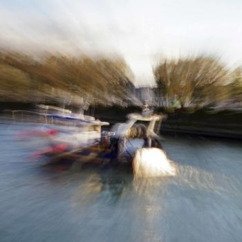 Photographie intitulée "Trouville, bateau d…" par Philippe Dorléans, Œuvre d'art originale, Photographie non manipulée Monté…