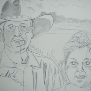 Painting titled "Western Portraiture…" by Drapala Gallery, Original Artwork